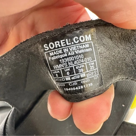 Sorel Kinetic Impact Sandals Black 8 - Picture 9 of 9